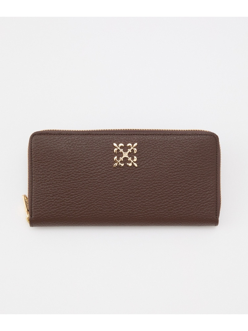 楽天市場】モノグラムプレートラウンドジップウォレット russet