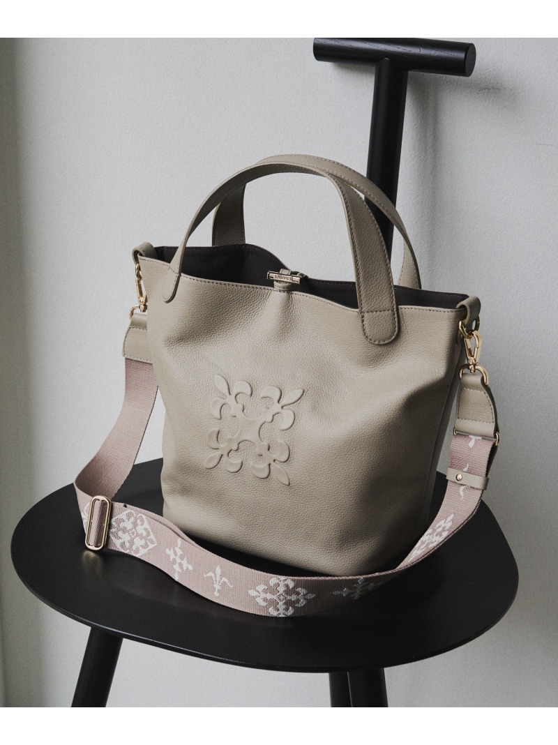 楽天市場】【20%ポイントバック】エンボスモノグラム2WAYミニトート