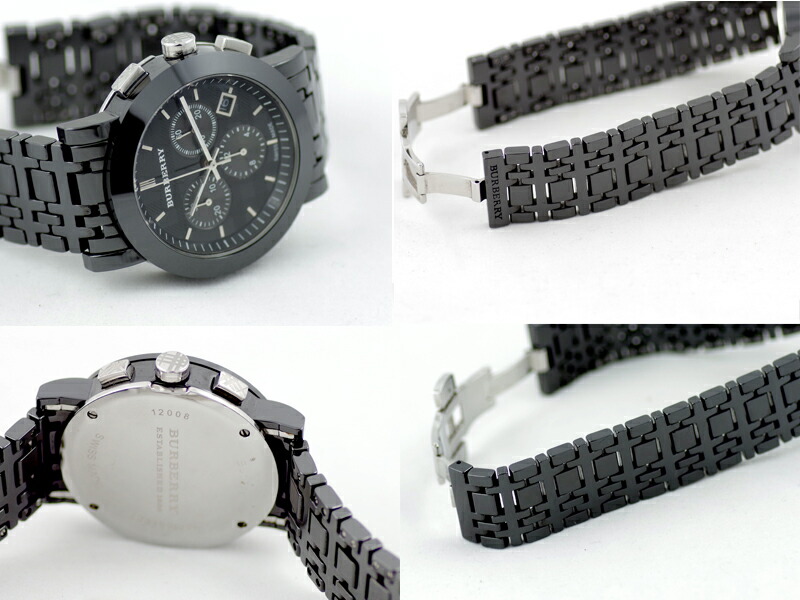 楽天市場】電池交換済 BURBERRY バーバリー ヘリテージ クロノグラフ