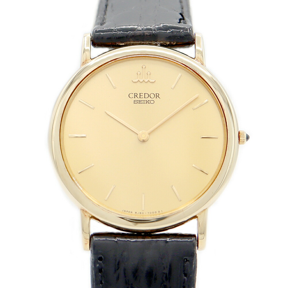 楽天市場】電池交換済 SEIKO セイコー クレドール 金無垢 8J80-7000