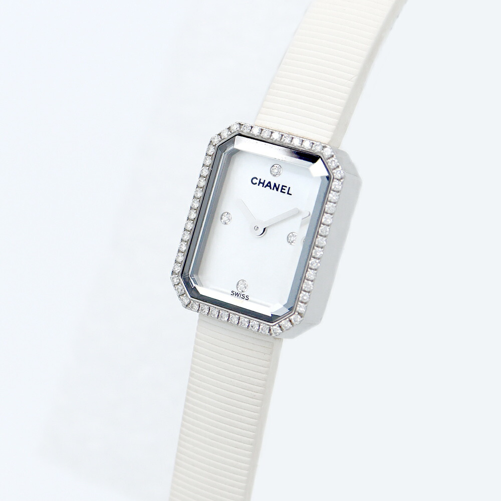 楽天市場】電池交換済 CHANEL シャネル プルミエール H2433 白