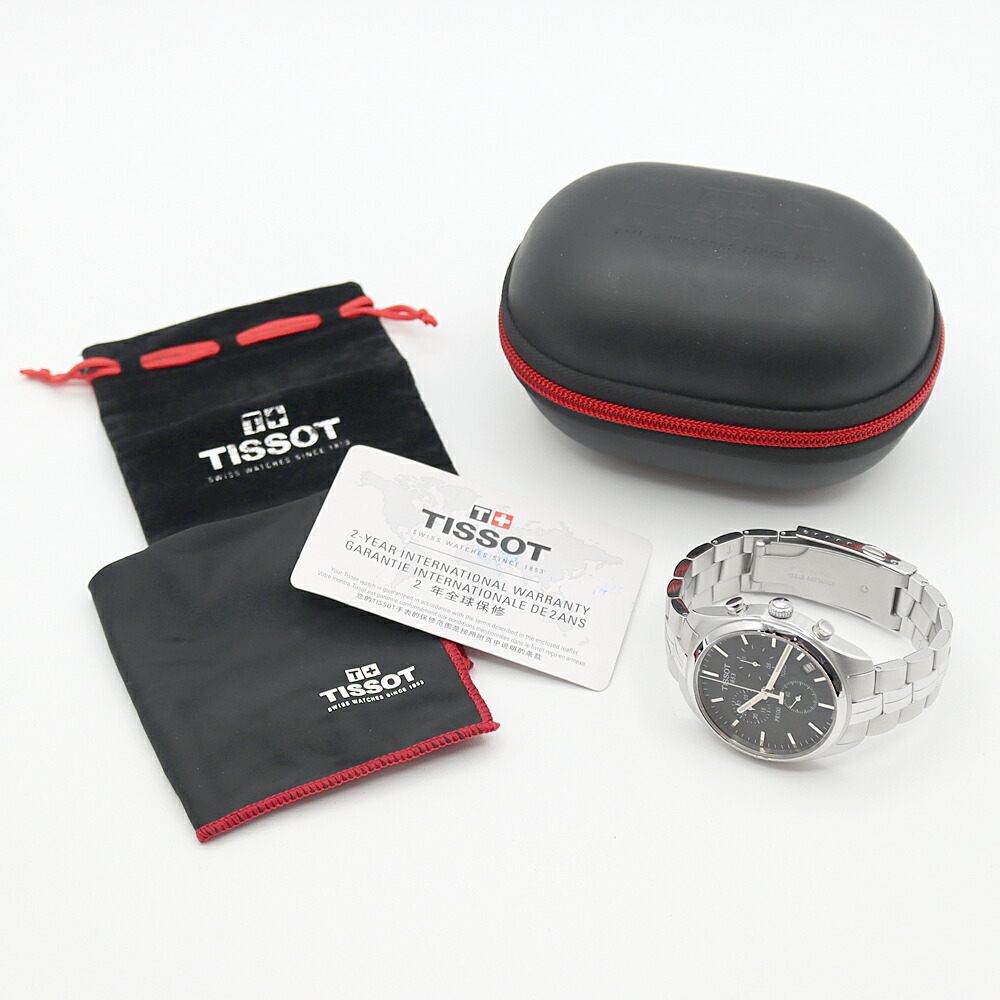 楽天市場】電池交換済 TISSOT ティソ PR100 クロノグラフ T101 417 11