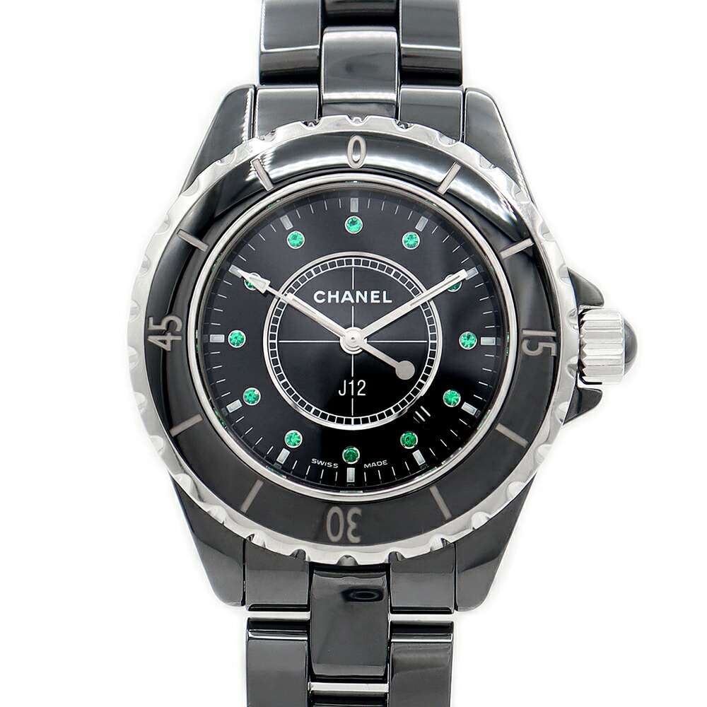 楽天市場】電池交換済 CHANEL シャネル J12 33mm H2130 デイト 純正12P
