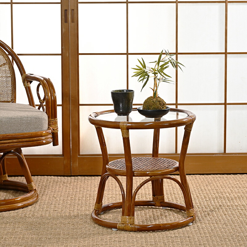 楽天市場】≪楽天スーパーSALE≫9999→8999円!!ラタンガラステーブル