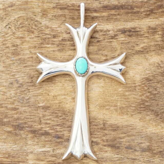 楽天市場】TJK ターコイズ トルコ石 クロス ネックレス シルバー 925