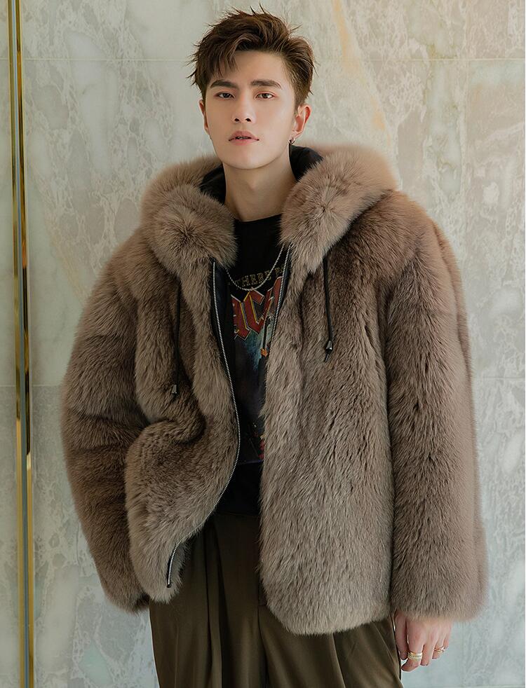 楽天市場】送料無料 2色 メンズファーコート メンズファッション 毛皮