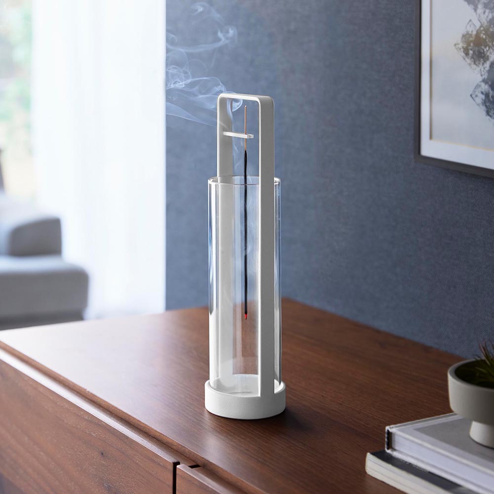 楽天市場】お香スタンド タワー 灰飛び防止カバー付き 山崎実業 tower