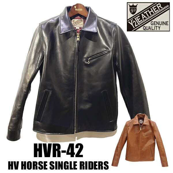 楽天市場】Y'2 LEATHER ワイツーレザー HVR-42 HV HORSE SINGLE RIDERS