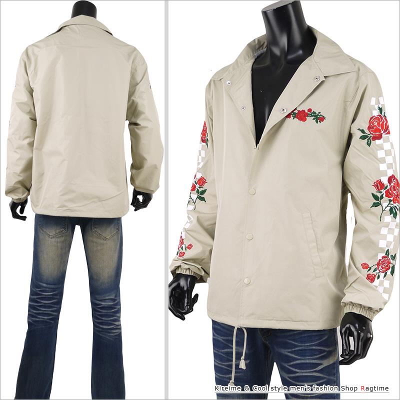 楽天市場】コーチジャケット メンズ 花柄 ナイロンジャケット ウインド