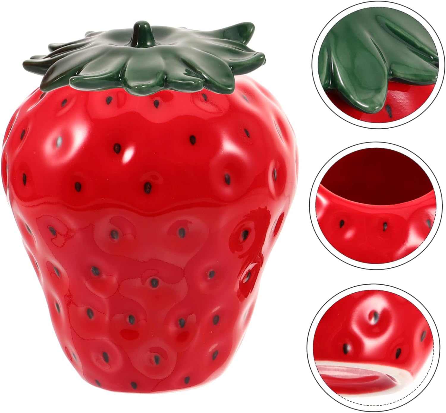 楽天市場】保存瓶 イチゴ セラミック キャニスター 食品保存 偽の果物