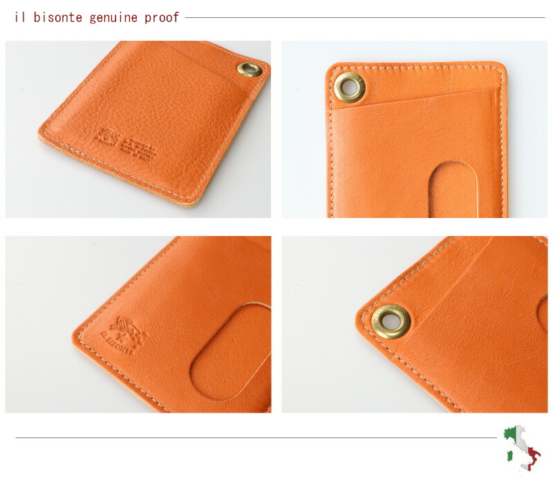 楽天市場】IL BISONTE イルビゾンテ パスケース カードケース 定期入れ