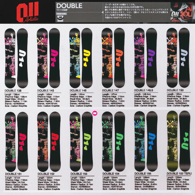 楽天市場】15-16 011 Artistic DOUBLE 138/143/145/147ゼロワンワン