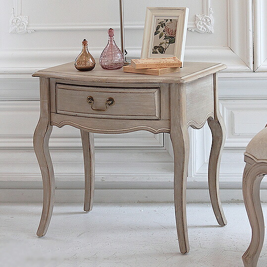 楽天市場】サイドテーブル アンティークシャビーシック シシリー 引出