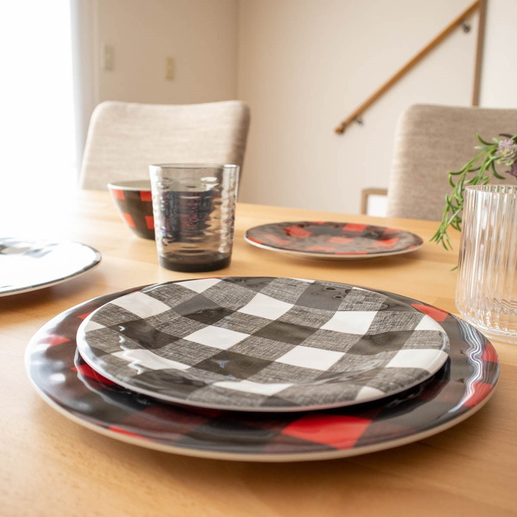 楽天市場】ヴィンテージ バッファローチェック サラダプレート 22cm