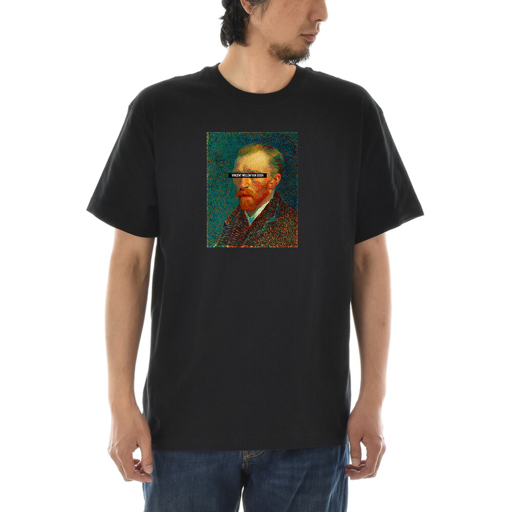 楽天市場】【半袖 アートTシャツ】ゴッホ Tシャツ 自画像 1887年春