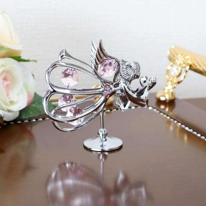 楽天市場】ポイント10倍SALEクリスタルオーナメント エンジェル