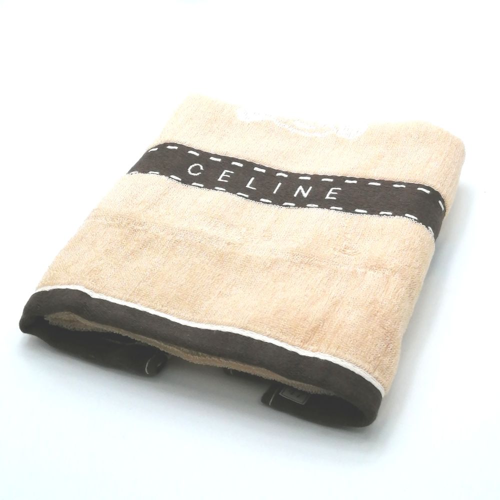 セリーヌ タオルケット ベージュブラウン Amazon.co.jp: CELINE