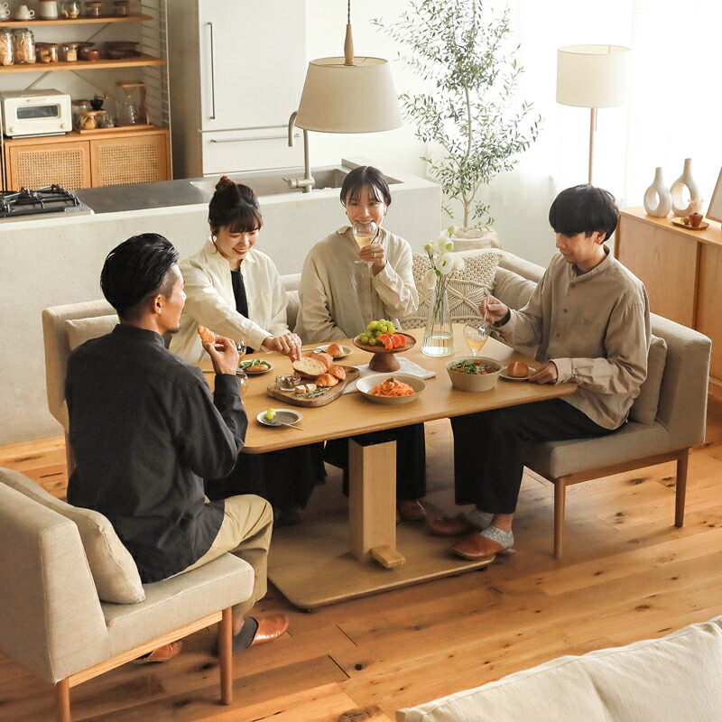 楽天市場】ダイニングテーブル 昇降式 ダイニングこたつ こたつ Force2