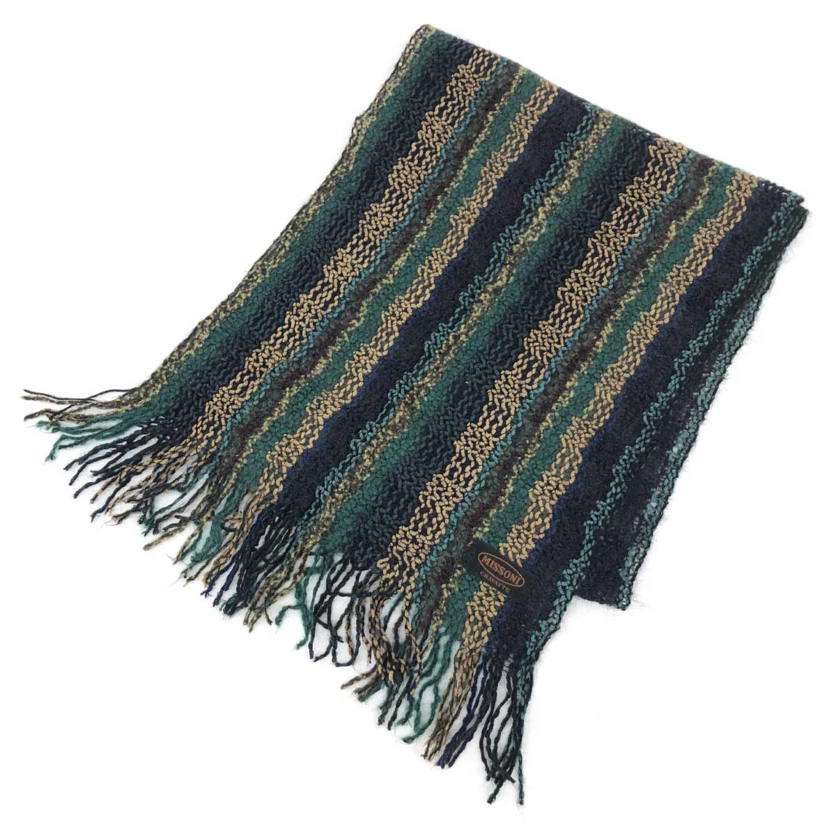 楽天市場】MISSONI ミッソーニ マフラー マルチカラー ストライプ柄