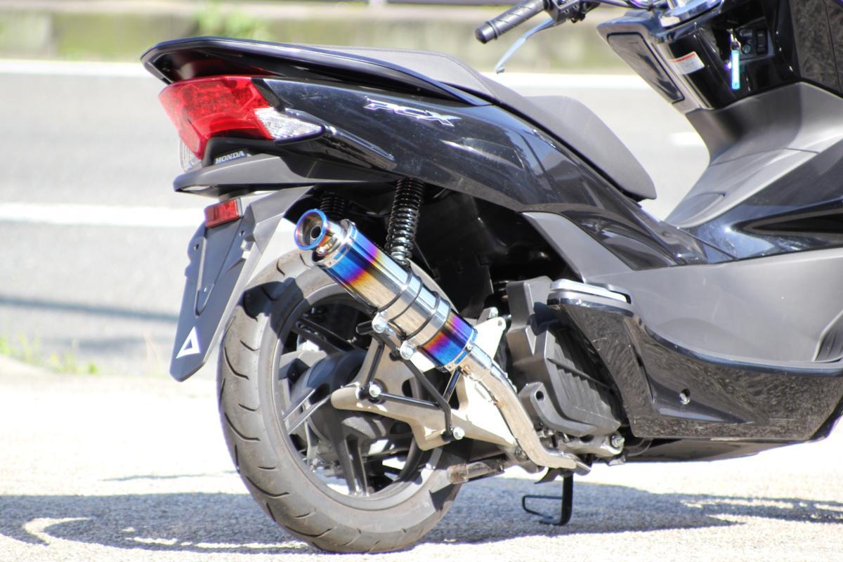 PCX 125 JF28 ステンレス セミアップカスタムマフラー 楽天市場】【3