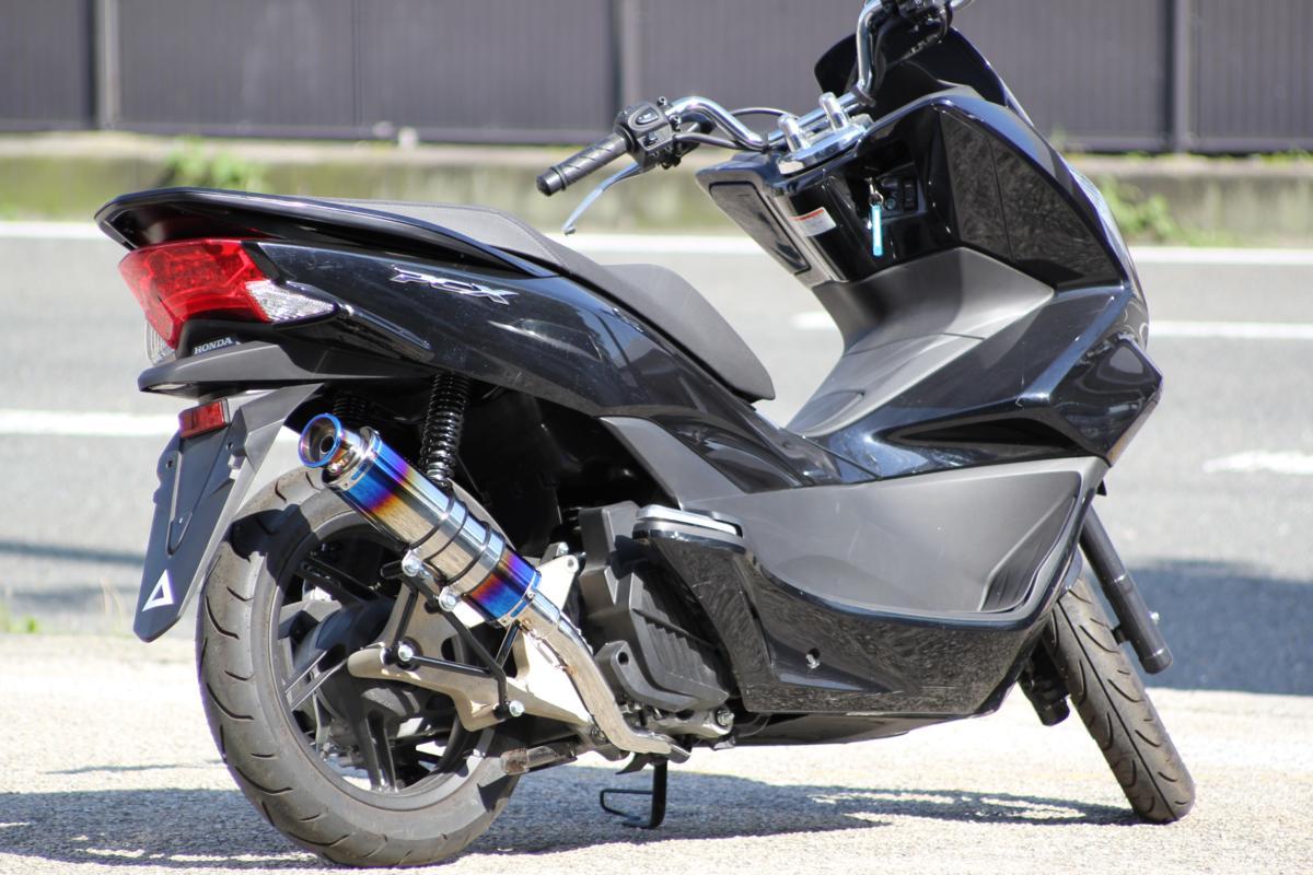 楽天市場】PCX125 PCX150esp バイクマフラー EBJ-JF56 EBJ-JF28後期