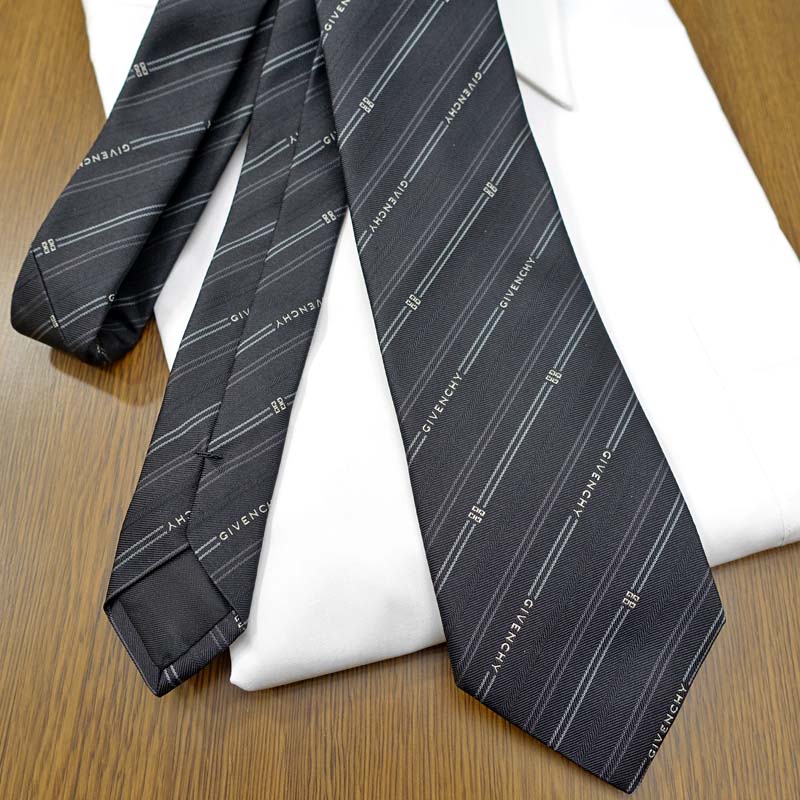 楽天市場】ジバンシー ネクタイ GIV10 ブラック/グレー 8cm幅 GIVENCHY