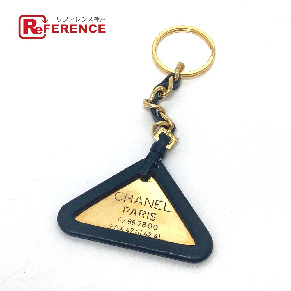 楽天市場】CHANEL シャネル 94P 三角プレート チャーム キーリング