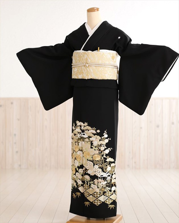 楽天市場】留袖レンタル ts181 黒留袖レンタル 特選「手刺繍」留袖
