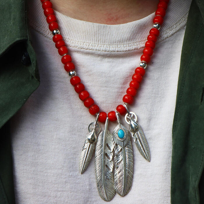 楽天市場】TADY&KING ハートSVフェザー銀縄ターコイズ Lサイズ