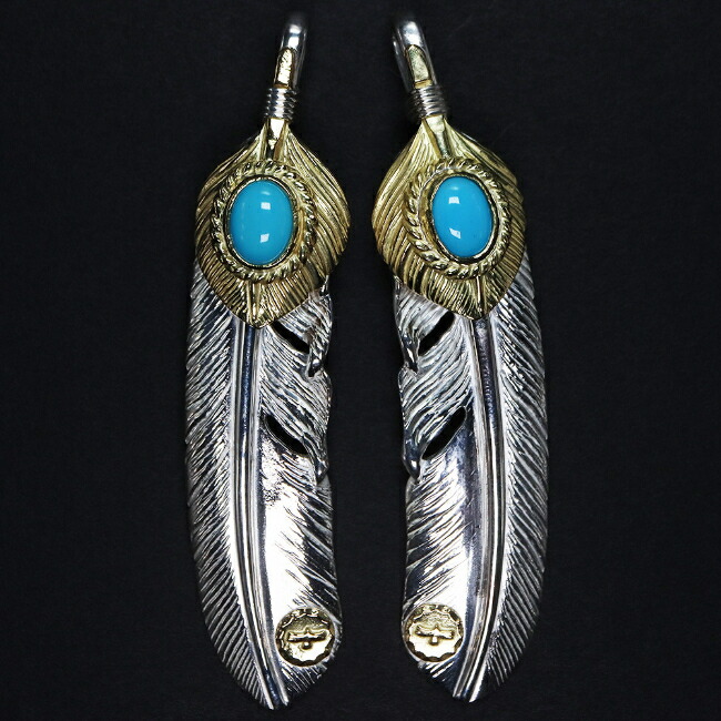 楽天市場】TADY&KING特大ハートK18フェザー金縄ターコイズK18イーグル