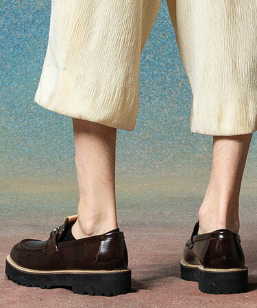 glamb タンクソールビットローファー ブラウン 箱無し ビット