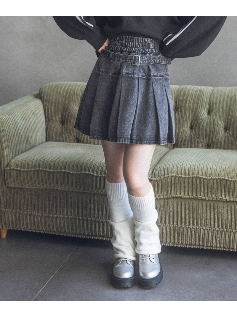 楽天市場】【着回し力No.1スカート】プリーツデニムスカート repipi