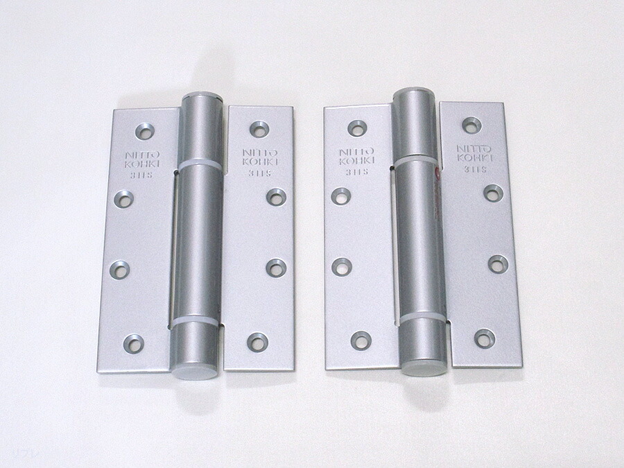 楽天市場】デンセイオートヒンジ311Sストップ付左右兼用シルバー色日