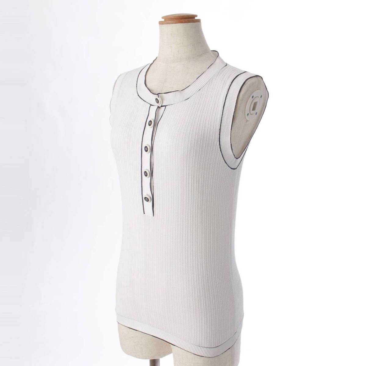 楽天市場】【シャネル】Chanel ココボタン コットン ノースリーブ