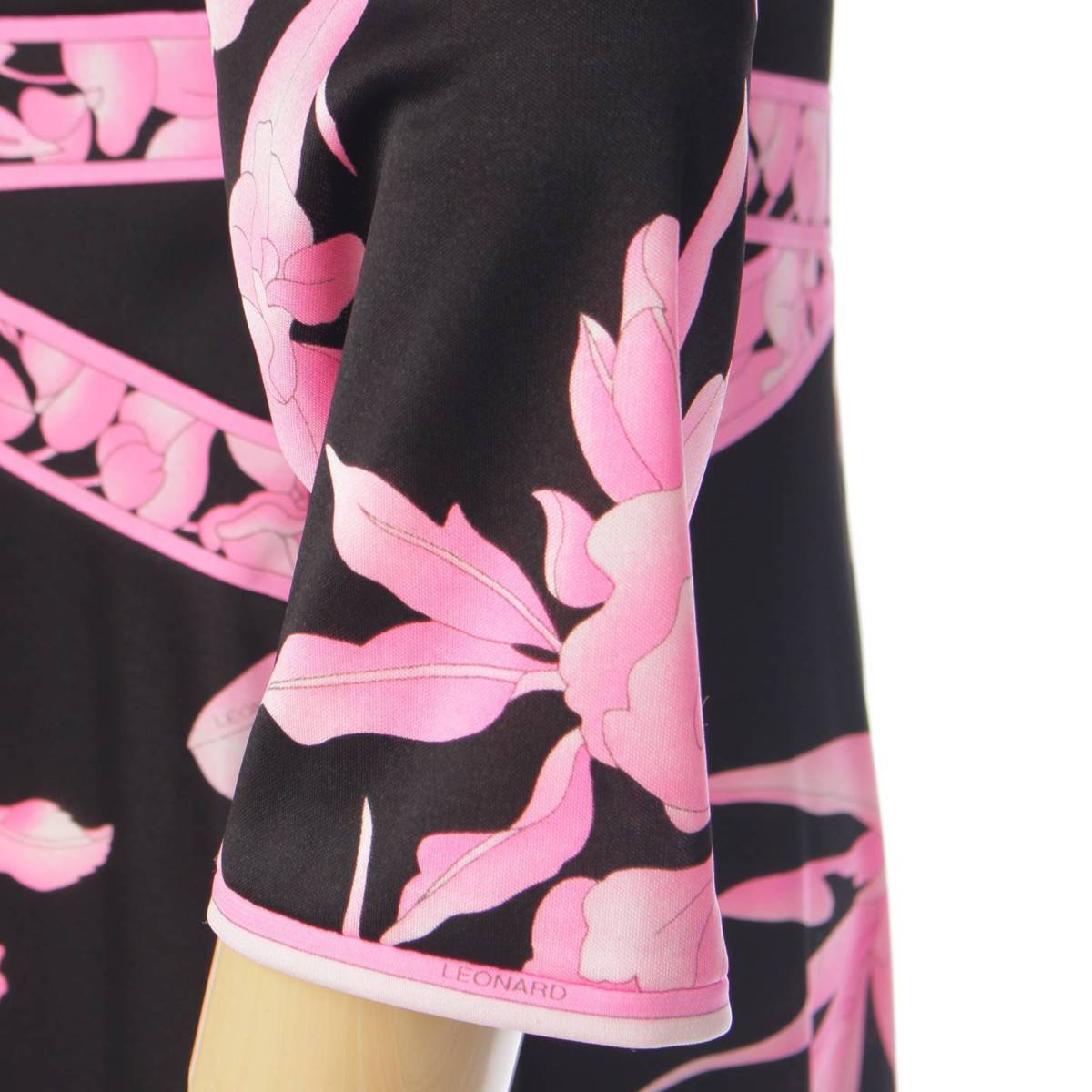 楽天市場】【レオナール】LEONARD カンカン 花柄 長袖 ワンピース