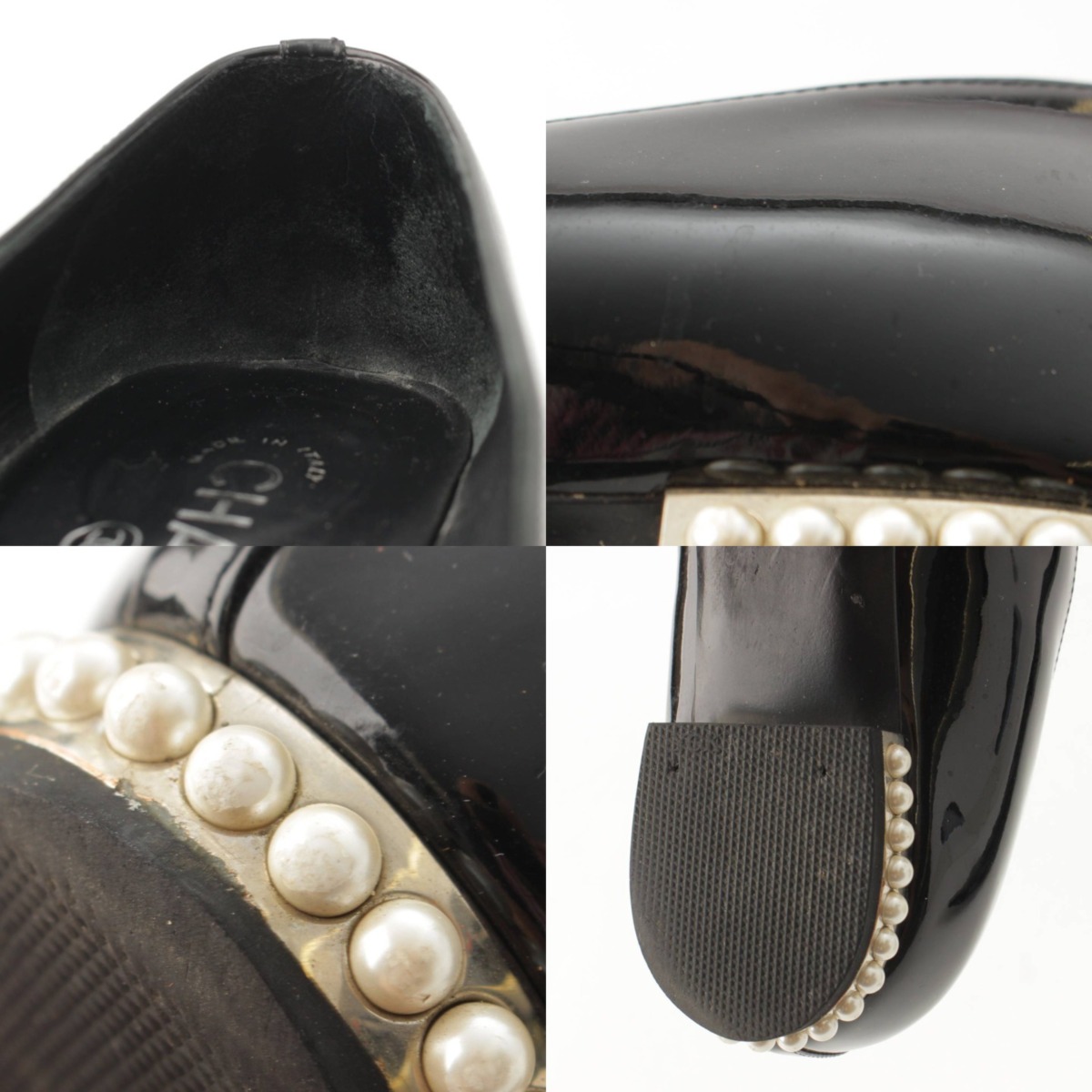 楽天市場】【シャネル】Chanel ココマーク Fパール パテント オペラ