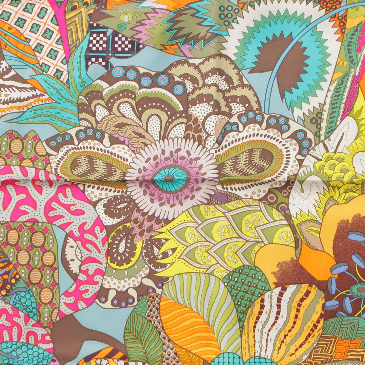 楽天市場】【エルメス】Hermes カレ90 FLEURS DINDIENNES インドの花