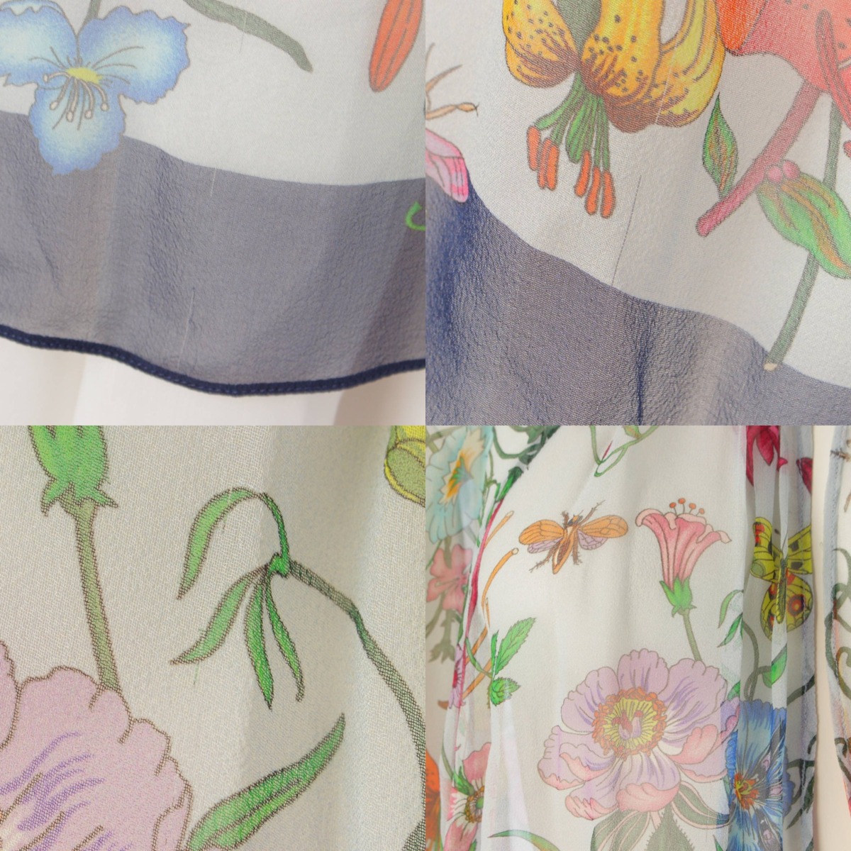 楽天市場】【グッチ】Gucci 14年 フローラ シルク ブラウス シャツ