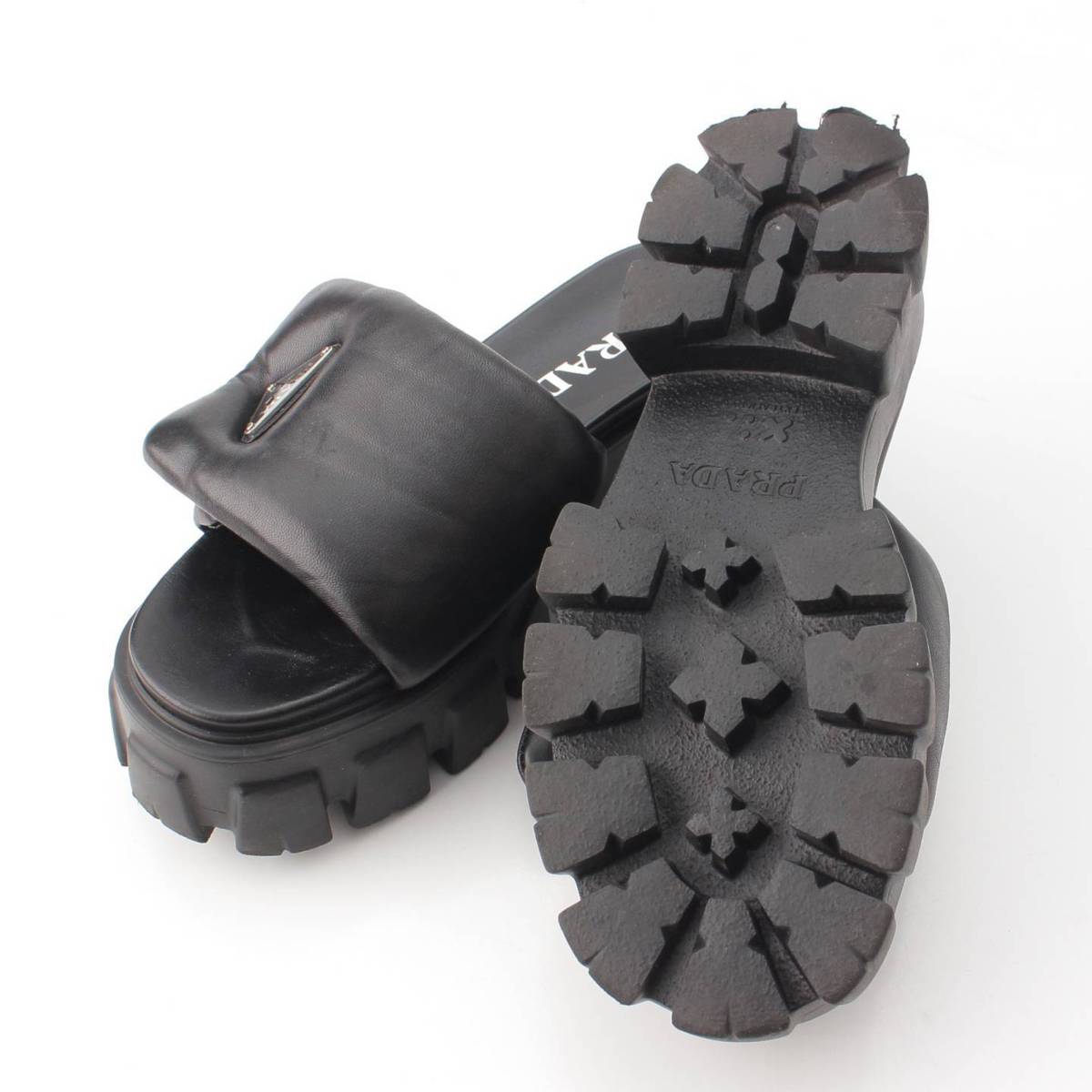 楽天市場】【プラダ】Prada モノリス ソフト パデッドナッパレザー