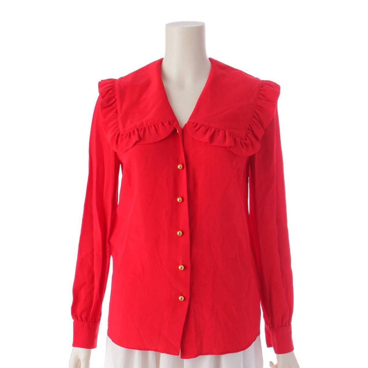 楽天市場】【ミュウミュウ】Miu Miu 19年 シルク フリル 大襟 長袖