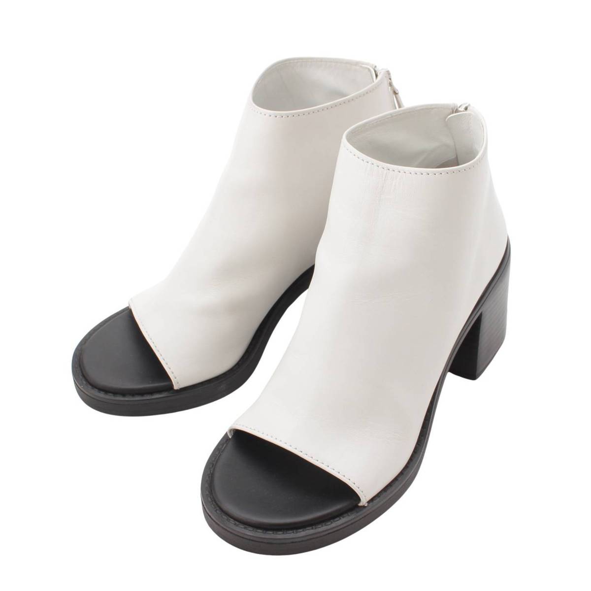 楽天市場】【ミュウミュウ】Miu Miu ザー オープントゥ ブーティー