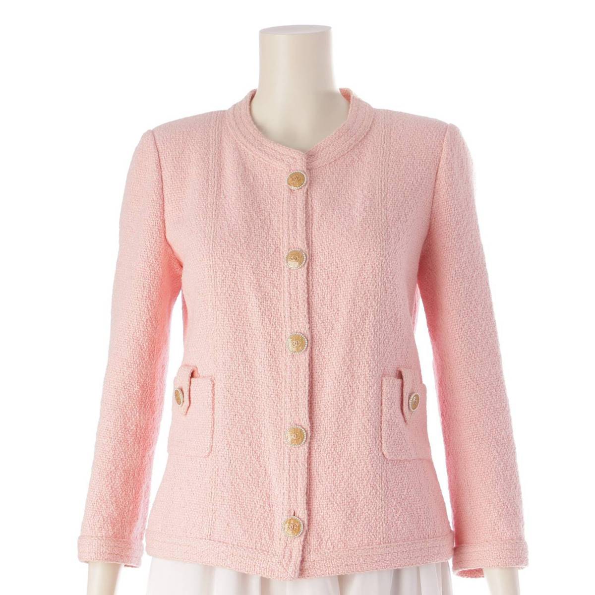 楽天市場】【シャネル】Chanel ココマーク パールボタン ツイード ノー