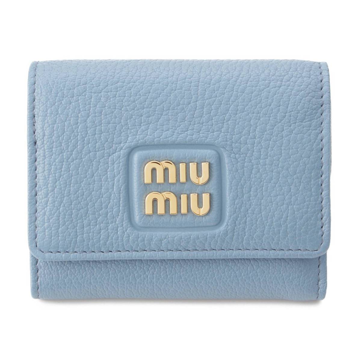 楽天市場】【ミュウミュウ】Miu Miu ロゴ レザー コンパクトウォレット