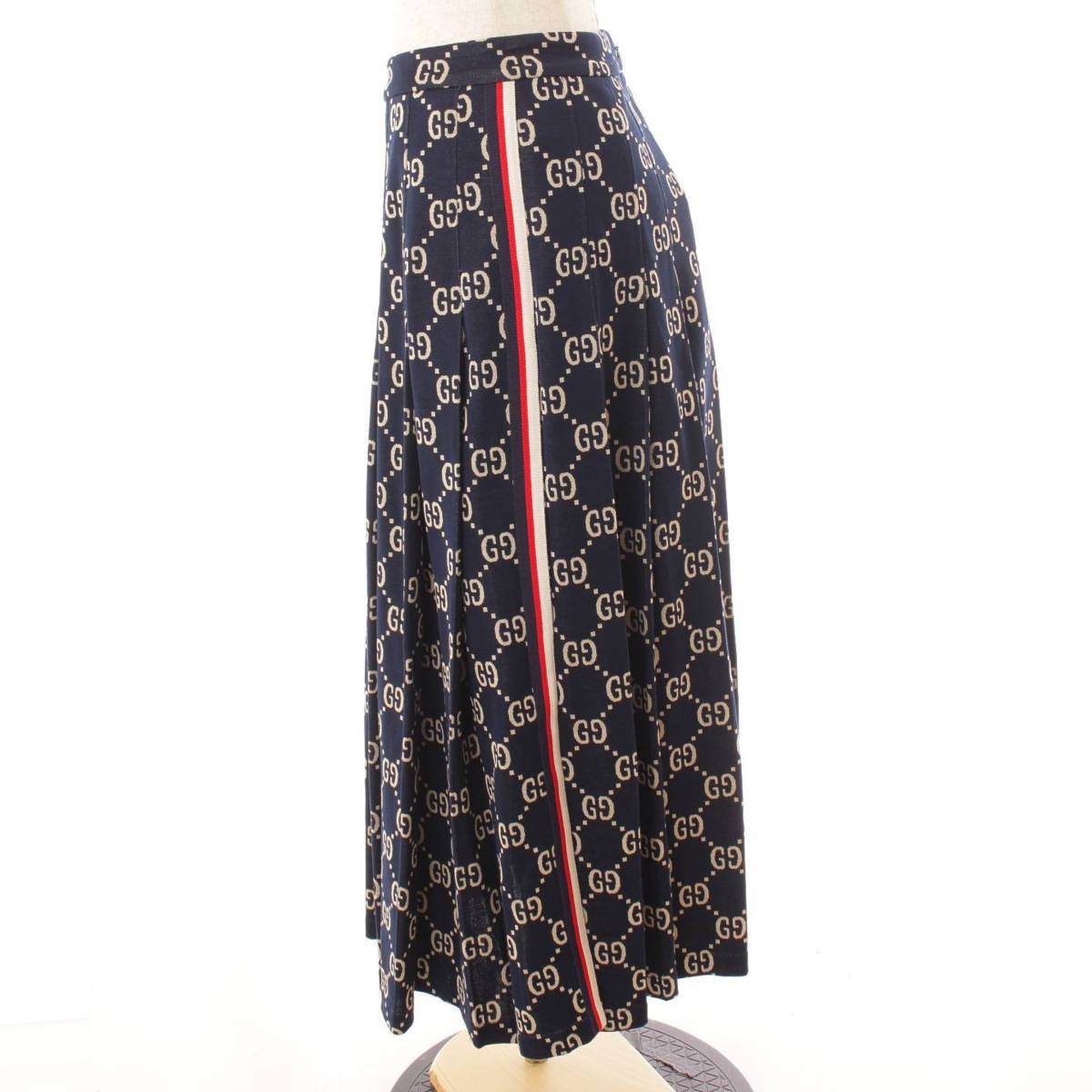 楽天市場】【グッチ】Gucci GG プリーツ ロングスカート 552669