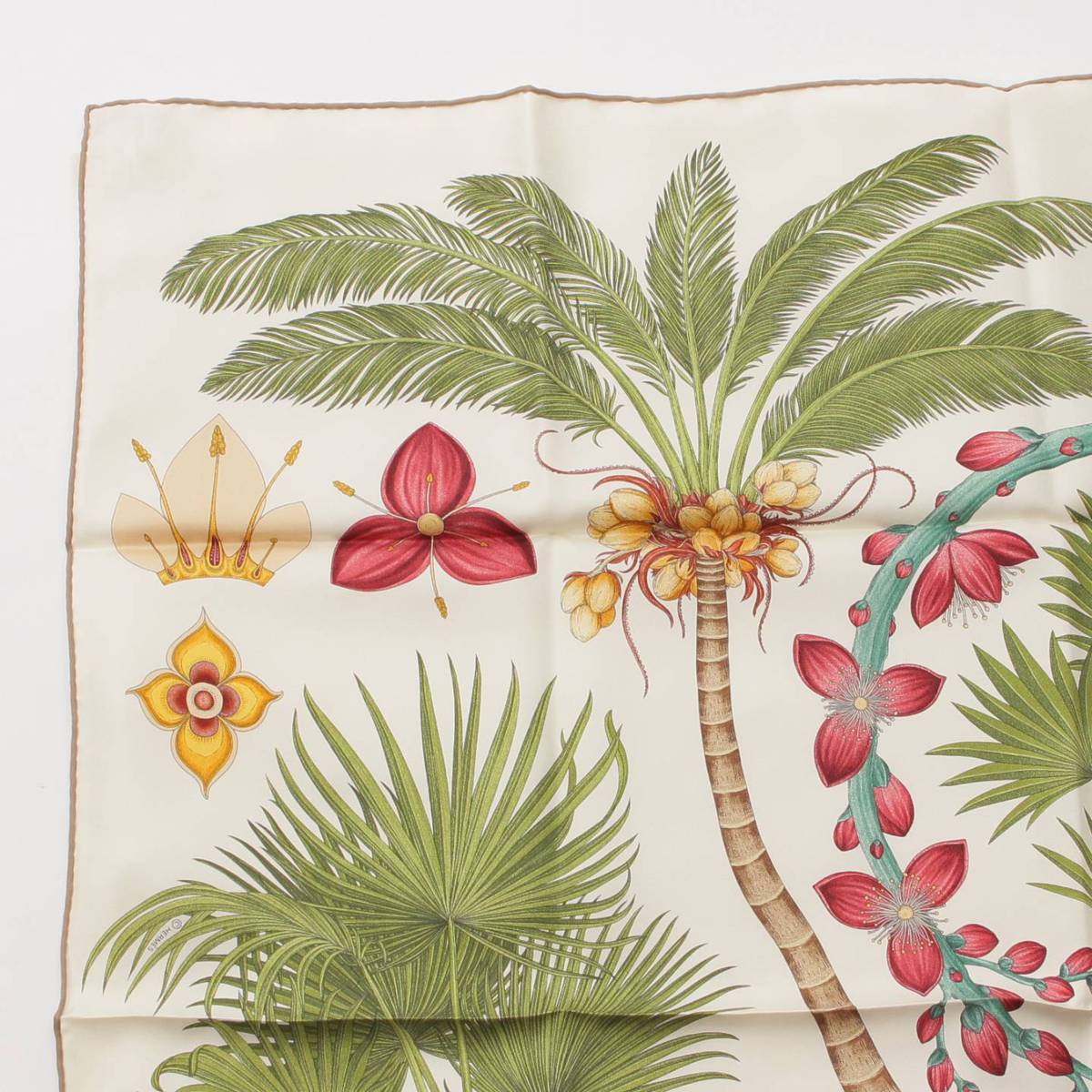 楽天市場】【エルメス】Hermes カレ90 シルク スカーフ INDEX PALMARUM