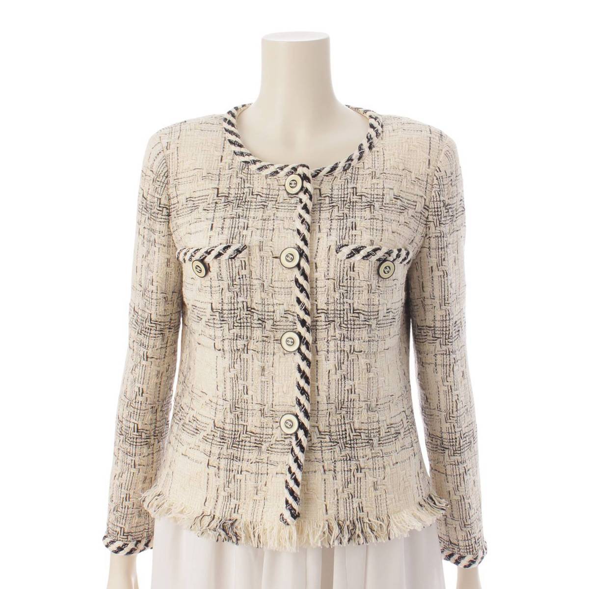 楽天市場】【シャネル】Chanel ココマーク ウール シルク混 ツイード