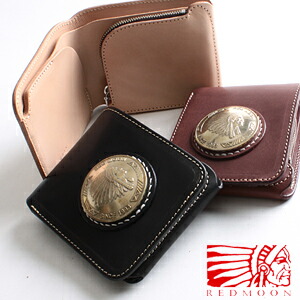 楽天市場】REDMOON レッドムーン 二つ折り財布 別注 2000 51mm/coin