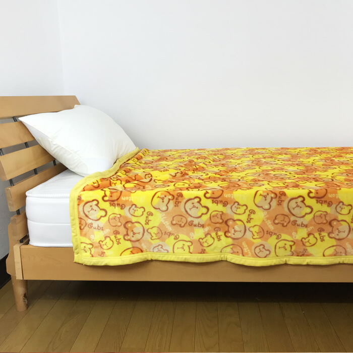 楽天市場】ニューマイヤー毛布 くまさん柄 シングルサイズ140x200