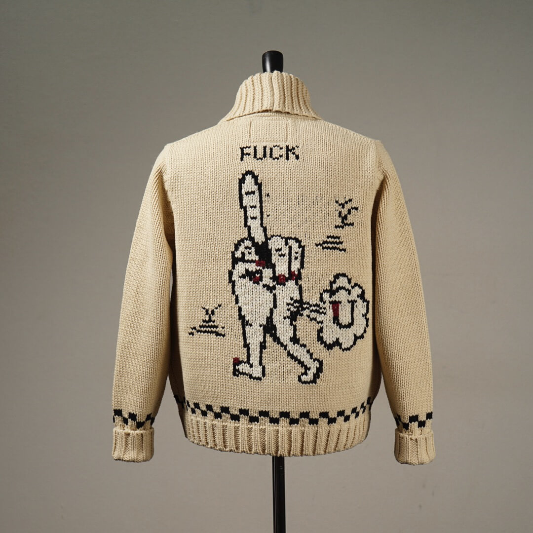 楽天市場】残りMサイズのみ ウィアード カウチン ニット カーディガン