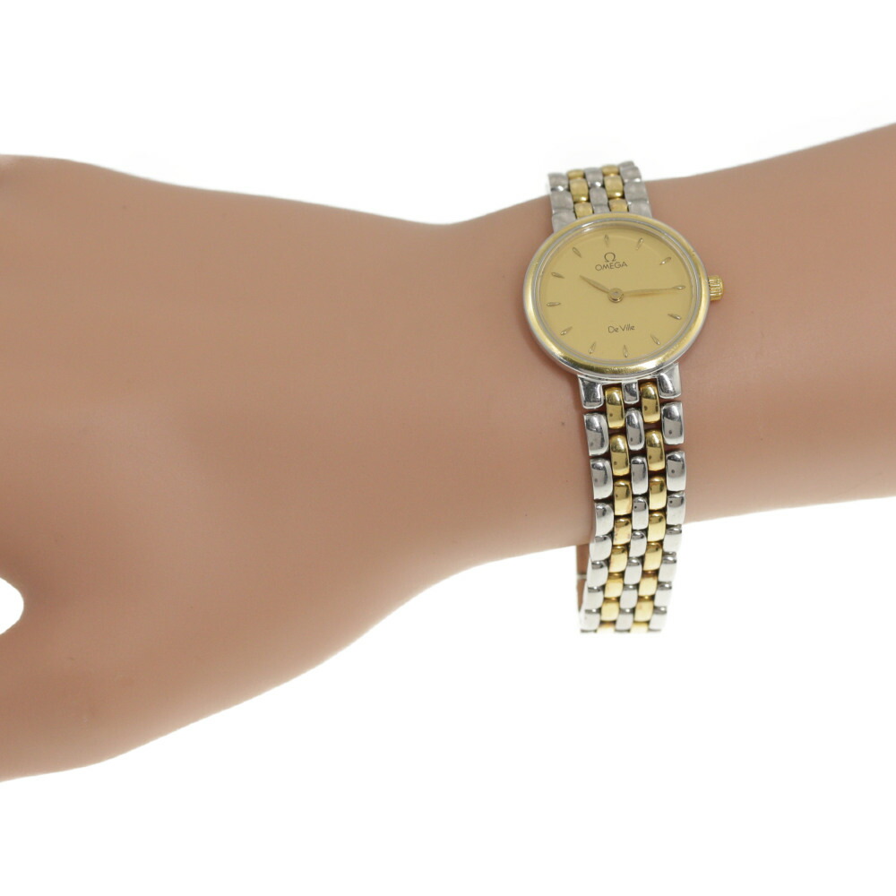 楽天市場】オメガ デビル/De Ville・ラウンド コンビ時計/SS×GP-38.7g
